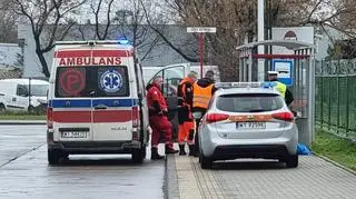 Reanimacja na pętli autobusowej Bródno-Podgrodzie