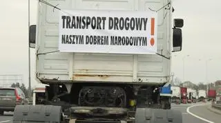 Protest branży transportowej 