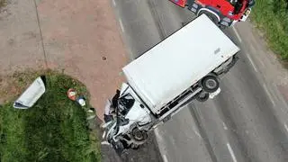 Poważny wypadek w okolicy Wołomina 