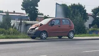 Kolizja trzech aut na Płochocińskiej