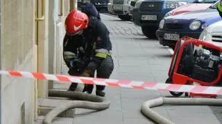 Pożar w budynku przy ul. Solec