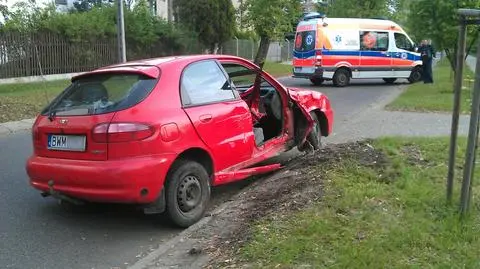 Wypadek na osiedlu
