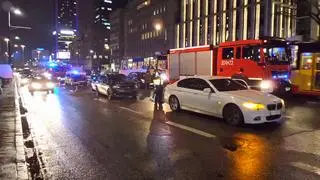 Zderzenie aut w Alejach Jerozolimskich