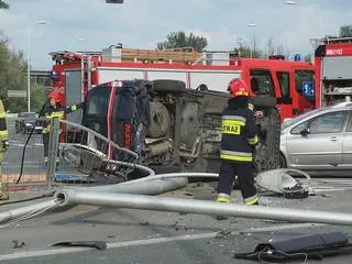 Kolizja z udziałem ambulansu do przewozu krwi