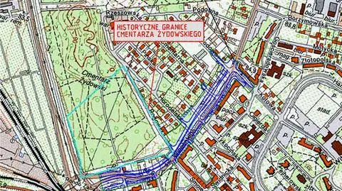 Zmienili przebieg ulicy, żeby ominąć cmentarz