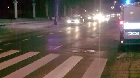 Pieszy potrącony na pasach