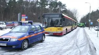 Cysterna wpadła do rowu