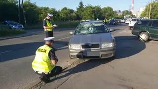 Potrącenie na Statkowskiego 