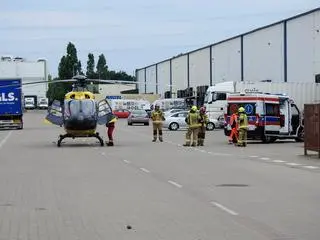 Wypadek podczas robót w Piasecznie 