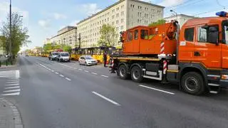 Tramwaj wypadł z szyn