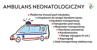 Wyposażenie ambulansu neonatologicznego