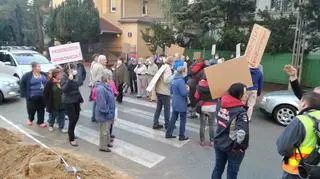 Mieszkańcy Mokotowa protestują