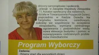 Ulotka wyborcza Sylwestry Makowskiej-Gaszyńskiej