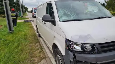 Kierowca samochodu dostawczego potrącił rowerzystkę