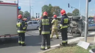 Na miejscu pracowały trzy zastępy straży pożarnej 