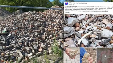 Sterty gruzu przy Kopcu Powstania Warszawskiego