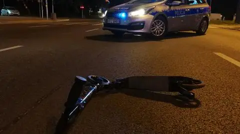 "Potrącił kobietę na hulajnodze". Przejeżdżała przez przejście