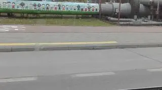 Zniszczony mural na Targówku