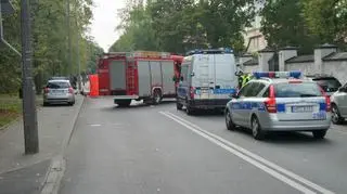 Wypadek z udziałem motocyklisty