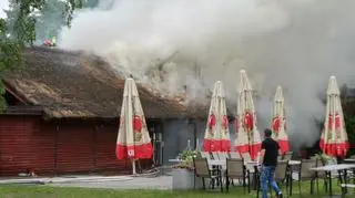 Pożar restauracji na Białołęce