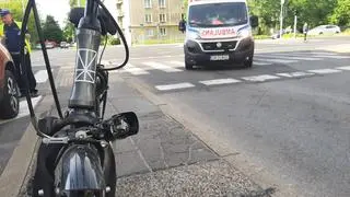 Rowerzysta trafił do szpitala 