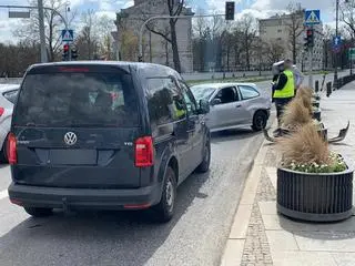 Zderzenie na placu Na Rozdrożu