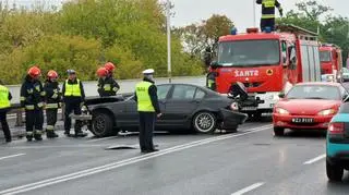 Wypadek na moście Gdańskim