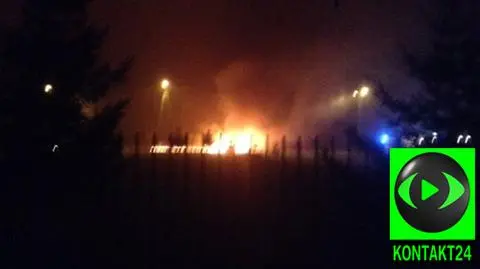 Pożar miejskiego autobusu.  "Był w nim tylko kierowca"
