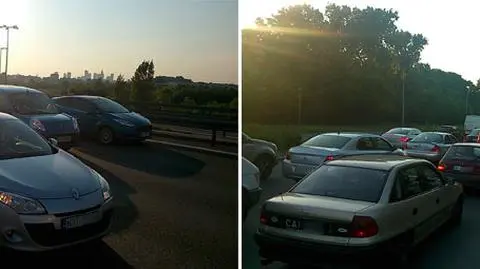 Korki na mostach i Wisłostradzie