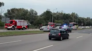 Wypadek na Wisłostradzie