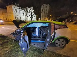 BMW rozbite w al. "Solidarności"