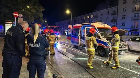 Karetka paliła się na Żoliborzu