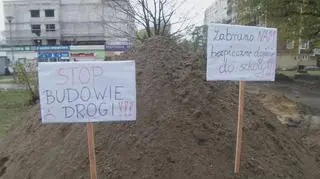 Protest mieszkańców na Marymoncie