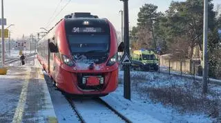 Potrącenie w Legionowie przez pociąg SKM 