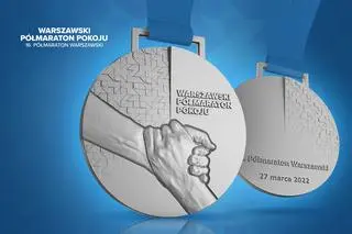 Medal 16. edycji Półmaratonu Warszawskiego