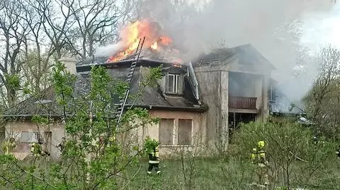 Pożar dworku w Łyczynie 