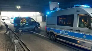 Zderzenie kilku pojazdów na S8