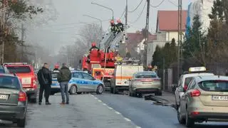 Pożar budynku mieszkalnego w Rembertowie