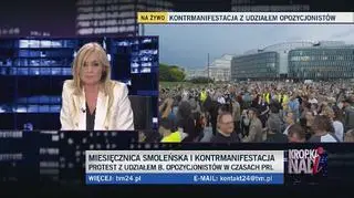 Kontrmanifestacja przeszła na Plac Piłsudskiego 