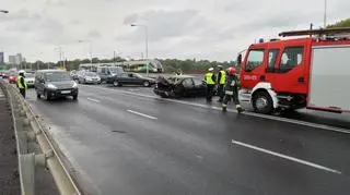 Wypadek na moście Gdańskim