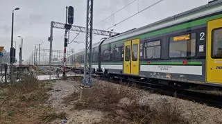 Pociąg potrącił człowieka przy stacji Warszawa Anin