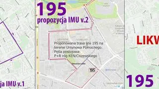 Proponowane zmiany w trasie linii 195