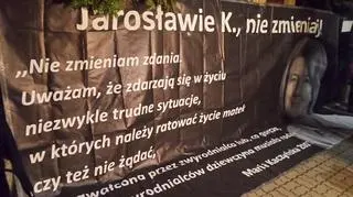 Protestujący przed domem Kaczyńskiego