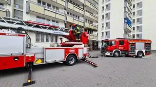 Pożar w jednym z mieszkań w alei Waszyngtona