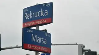 Zamknięty odcinek ulicy Marsa