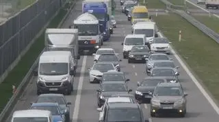 Zderzenie na autostradzie A2