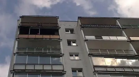 Spalił się balkon na Ursynowie