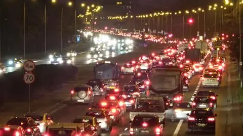 Wisłostrada stanęła w korku
