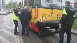 Zderzenie z tramwajem w alei Solidarności