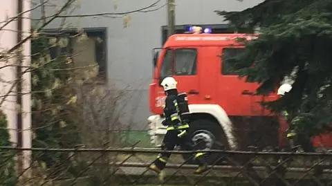 Pożar w stolarni przy Wale Miedzeszyńskim